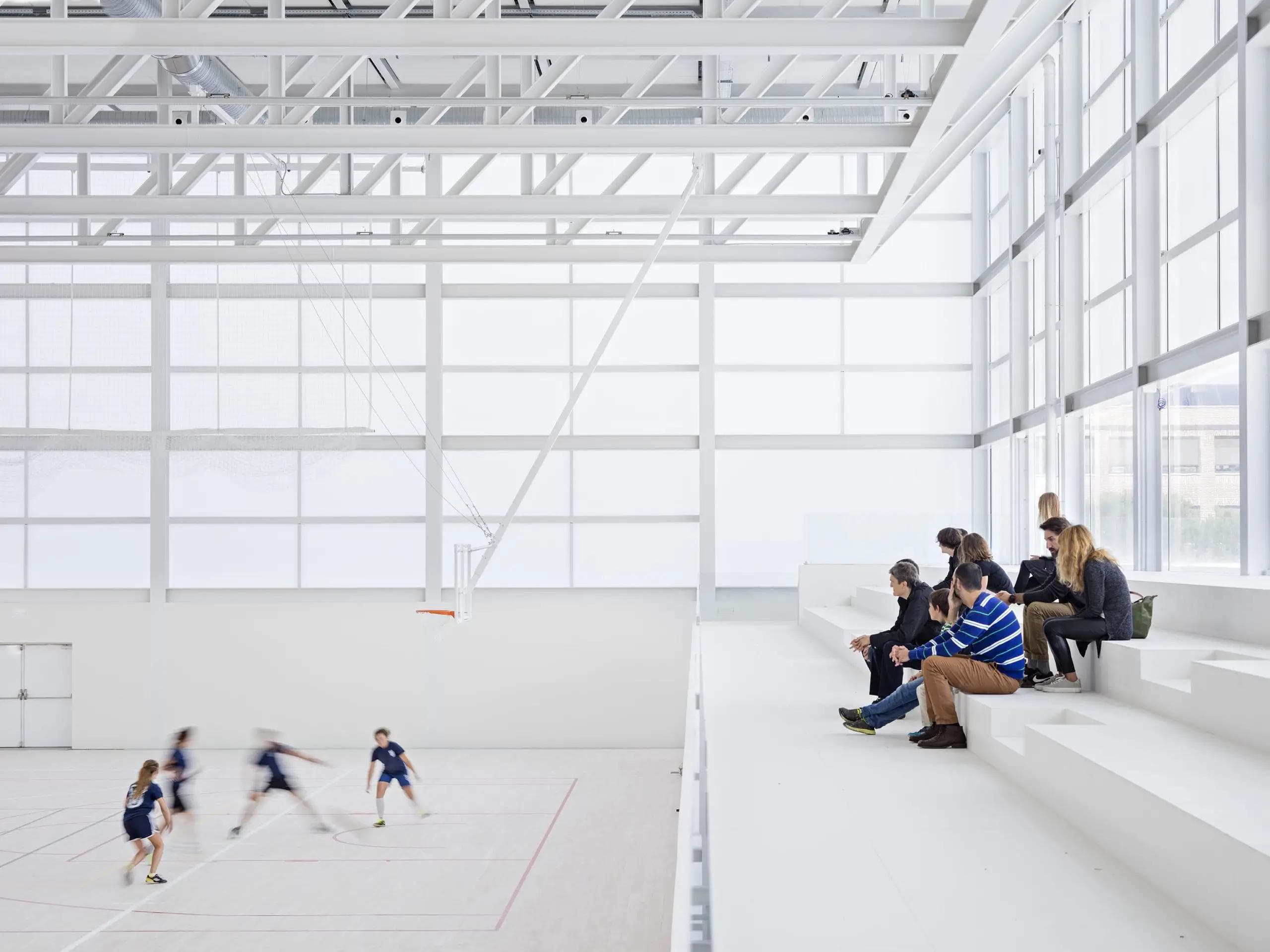 Sport Pavilion Francisco De Vitoria University by Alberto Campo Baeza photo Javier Callejas