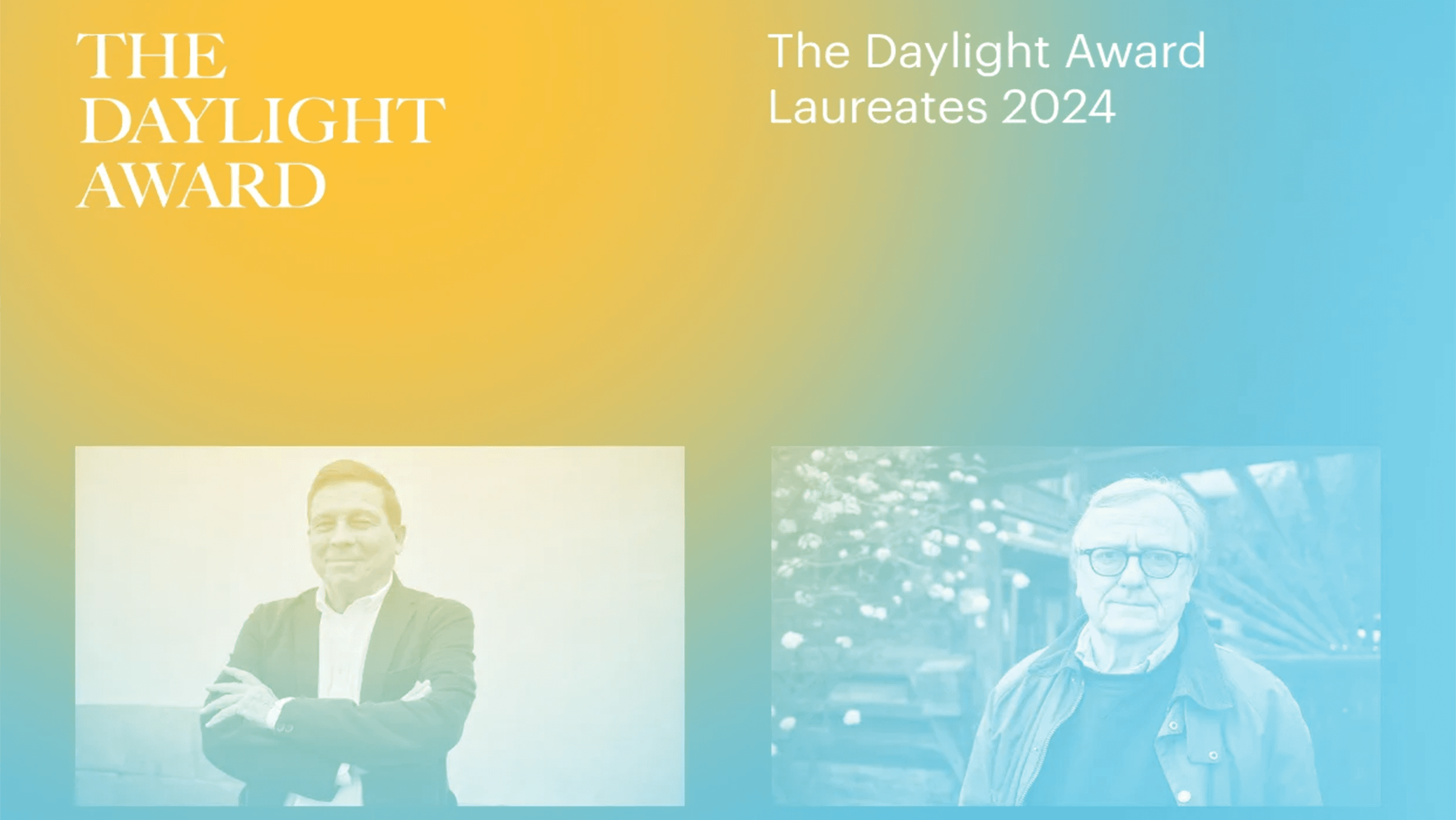 Alberto Campo Baeza and Till Roenneberg receive The Daylight Award 2024