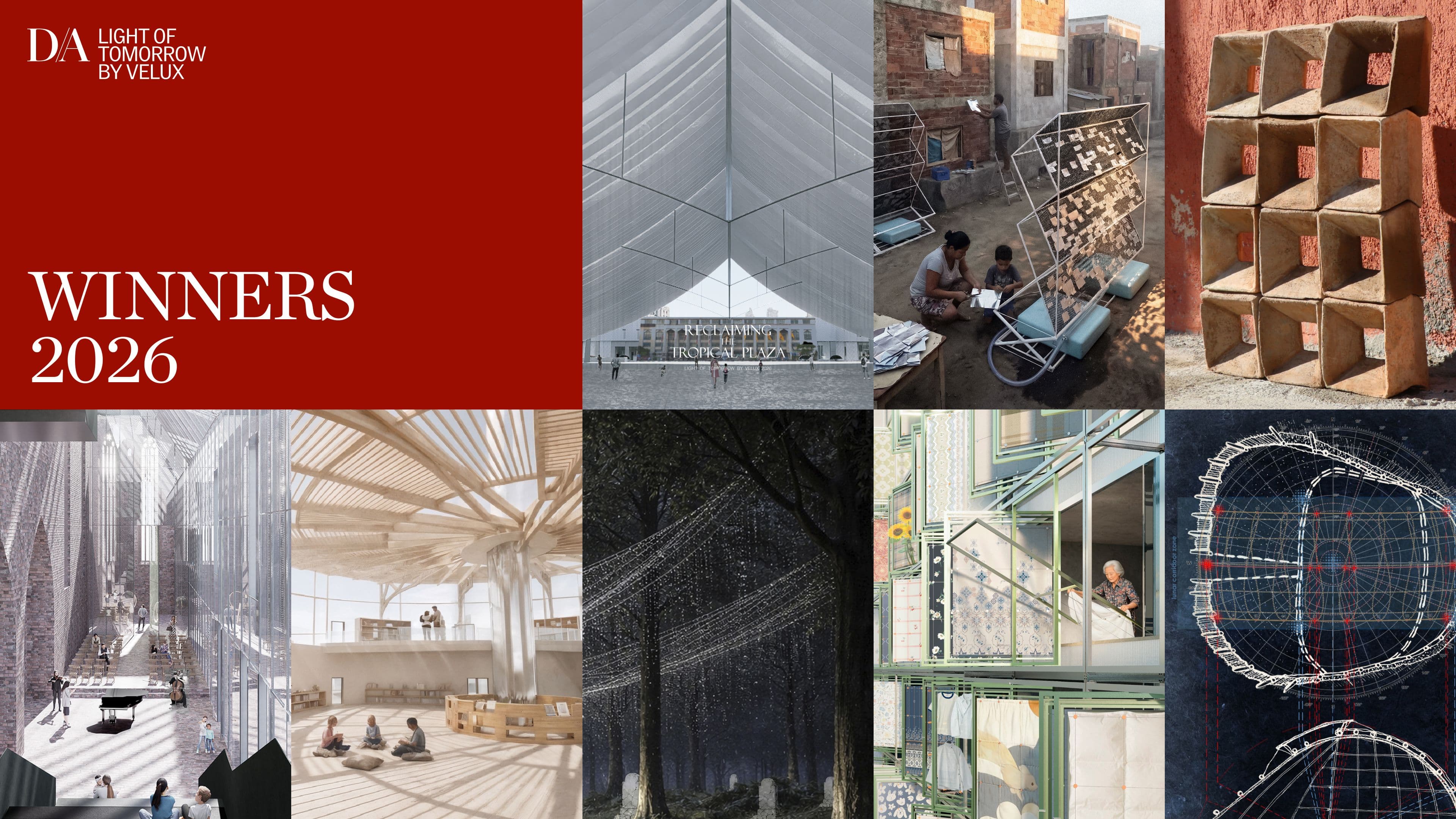 Discover the winning student projects of Light of Tomorrow by VELUX 2026