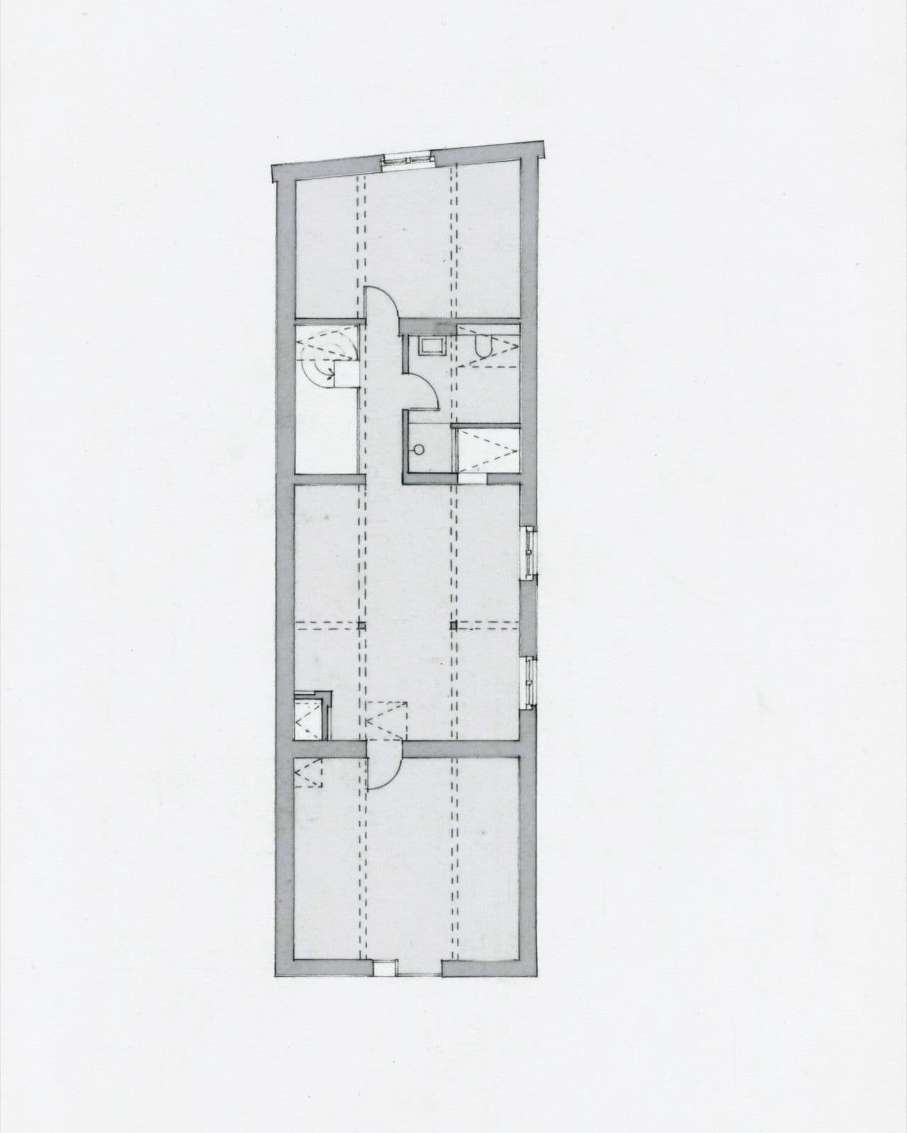 Sketch model of a top-lit hall
